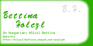 bettina holczl business card