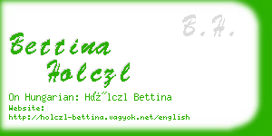 bettina holczl business card